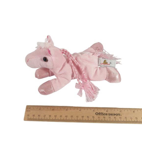 Pink Pony Braids Unipak Plush Toy Child Soft Clean Carnival Crane Machine - Picture 2 of 9